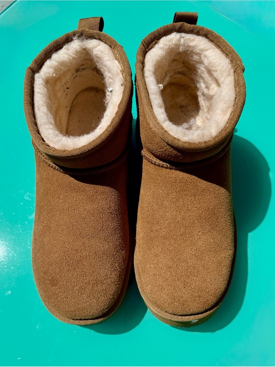 BearPaw Shoes - BearPaw Retro Super Shorty Chestnut Brown Suede Shearling Wool Lined Ankle Boots